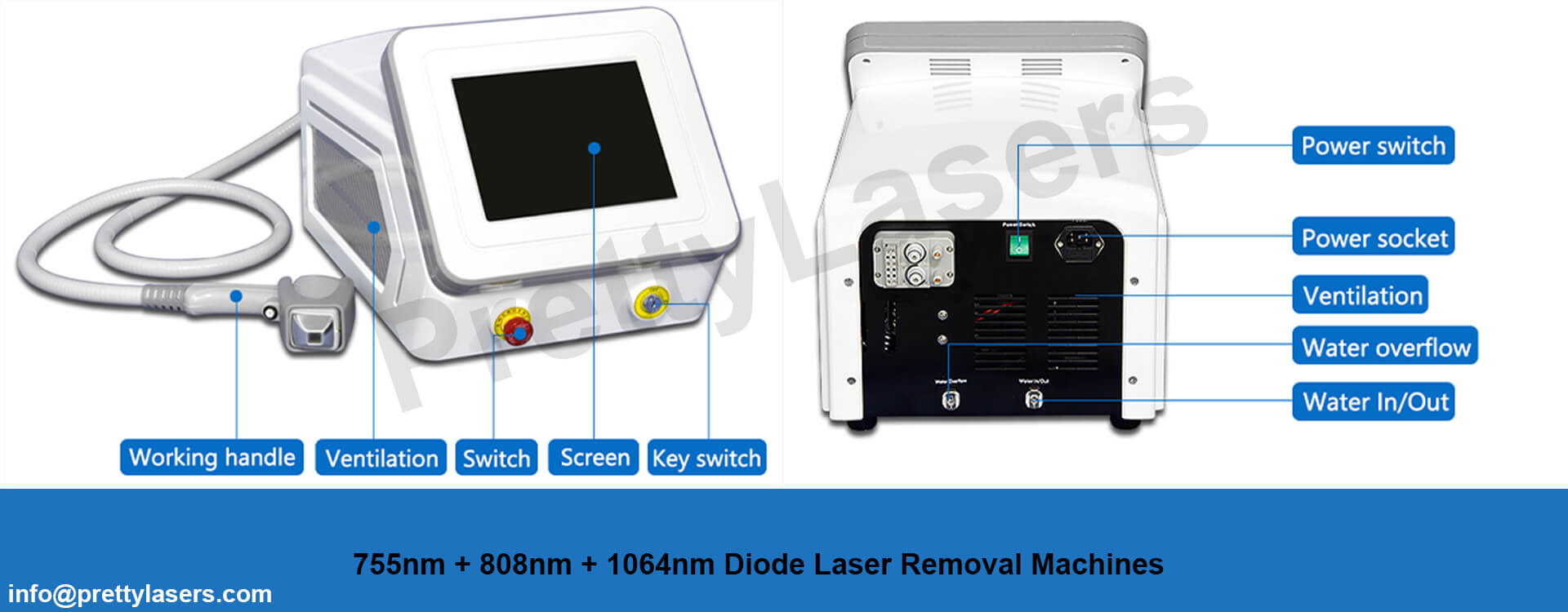 Triple Wavelengths Diode Laser Machine