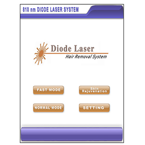 Diode Laser Main Menu