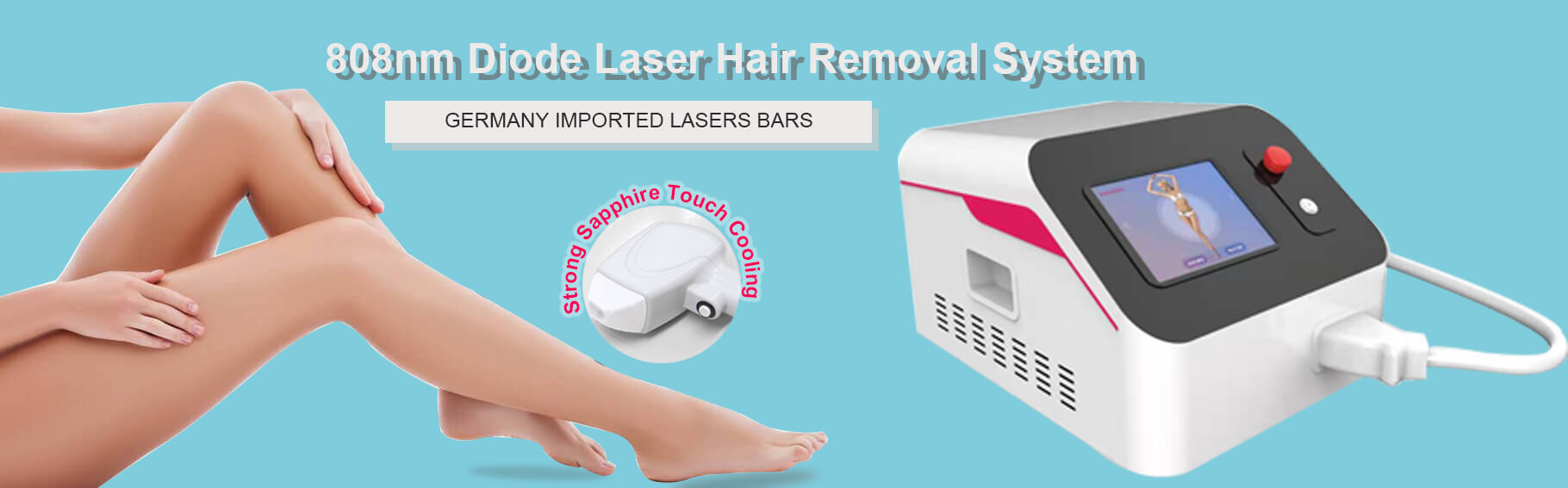 Salon Laser Hair Removal System PL 206 With Cooling System