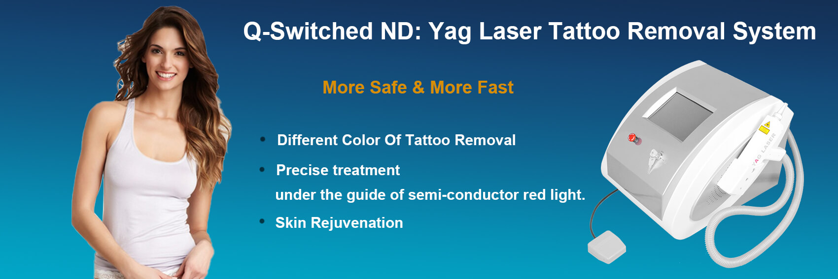 Q-Switched Nd:YAG Laser Tattoo Removal Machine PL-306