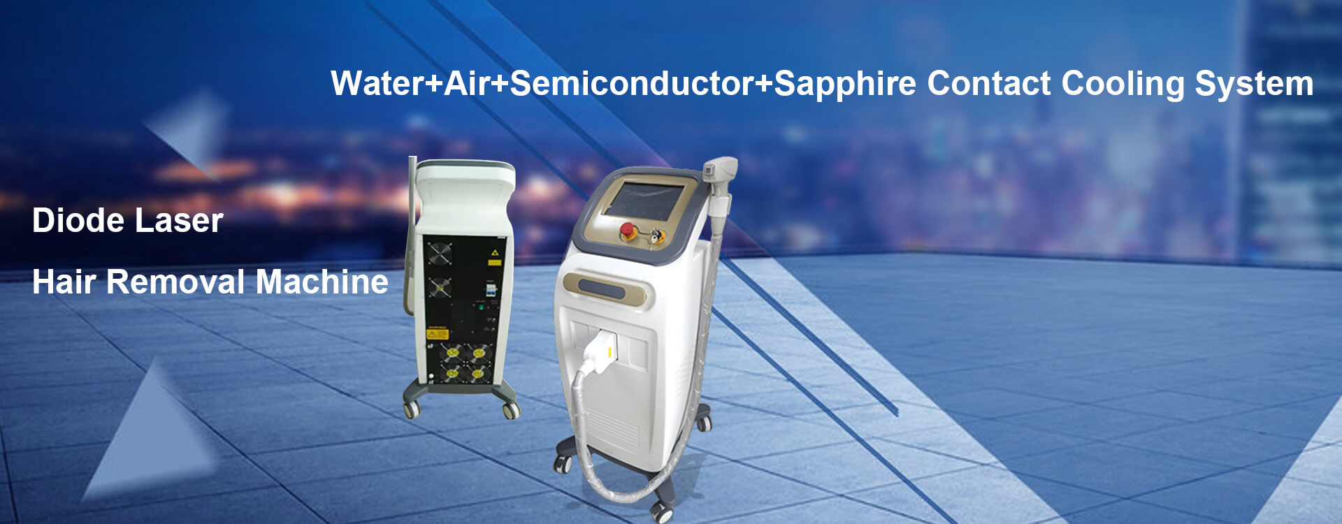 Water+Air+Semiconductor+Sapphire Contact Cooling System