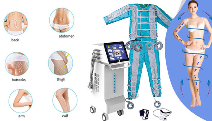 3 in1 infrared pressotherapy Lymphatic drainage body & eye massage machine applications