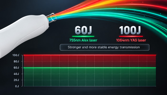 755nm Alexandrite + 1064nm Nd:YAG Dual Laser Technology